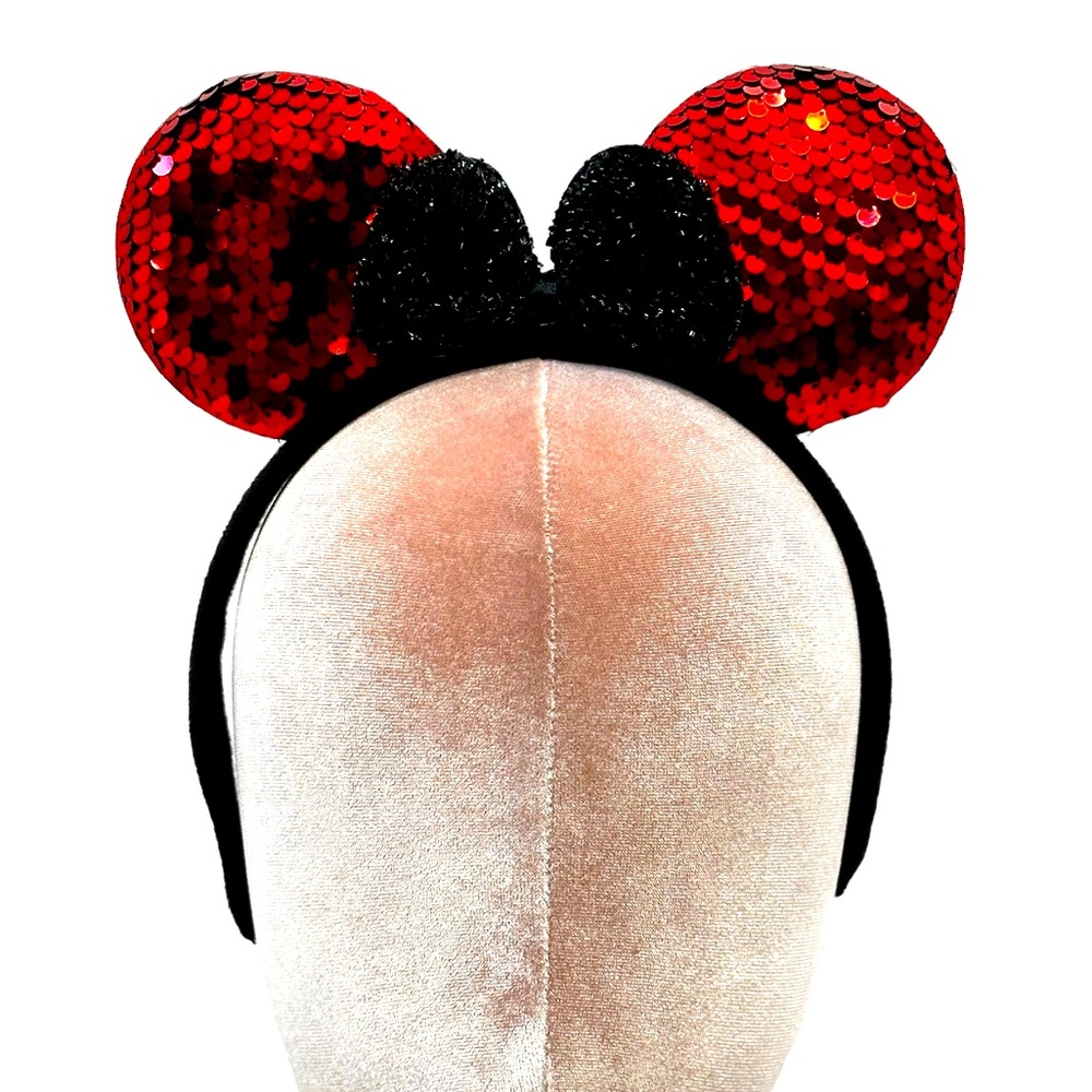 Mouse Ears- Red sequin mouse ears for kids